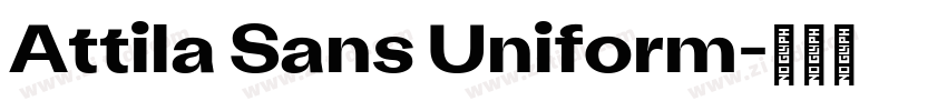 Attila Sans Uniform字体转换